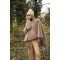 PONCHO PELLICCIA TORTORA