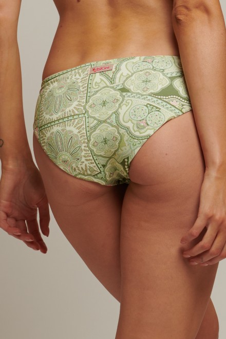 SLIP ALTO FOULARD VERDE