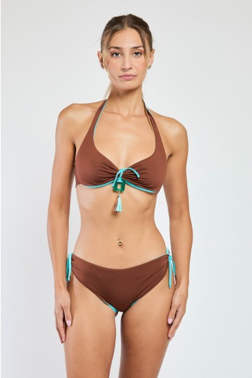 SLIP ALTO LACCI DOUBLE CIOCCOLATO-ACQUA