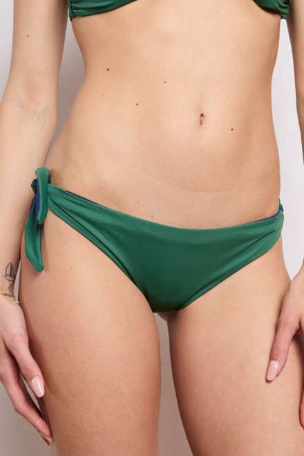 SLIP FIOCCHI DOUBLE VERDE-JEANS