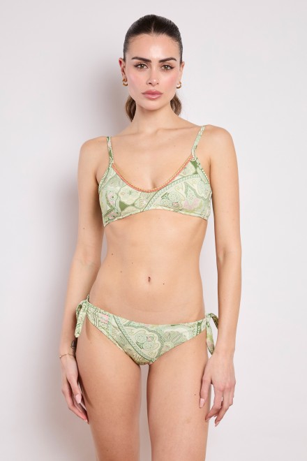 SLIP FIOCCHI FOULARD VERDE