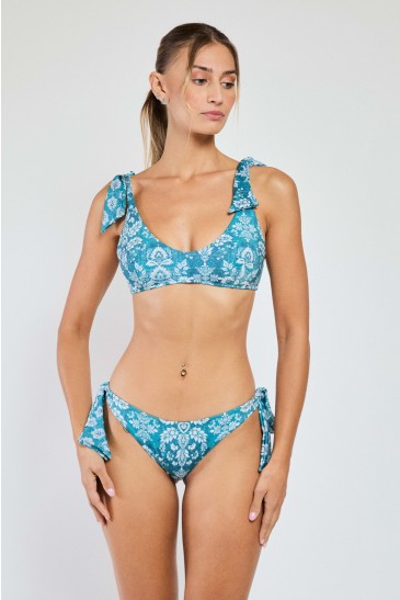 SLIP FIOCCHI GRANDI BON TON PETROLIO