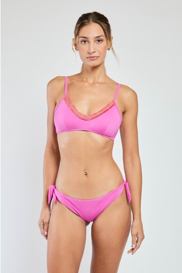 SLIP FIOCCHI TINTA UNITA FUXIA