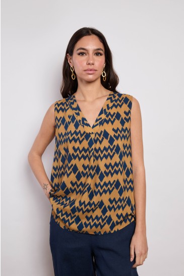 SMANICATA CHEVRON BLU