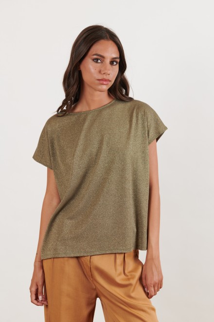 T-SHIRT LUREX OLIO