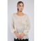 T-SHIRT MANICA LUNGA SUAVE AVORIO