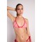 TRIANGOLO BORDATO STAMPA WASHED SKINS ARANCIONE