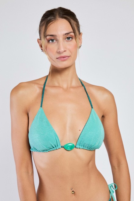 TRIANGOLO LUREX ACQUA-OTTANIO