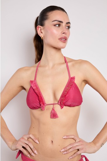 TRIANGOLO LUREX ROSSO