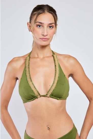 TRIANGOLO VELA TINTA UNITA MILITARE