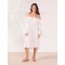 SANGALLO LONGUETTE DRESS WHITE