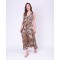 LONG ANIMAL PRINT DRESS NATURALE