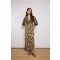 LONG CHEVRON/RHUMBO DRESS BLUE