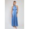 ECLIPSE CROSSOVER LONG DRESS DENIM