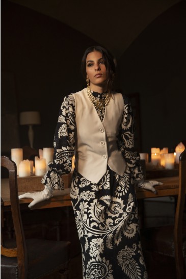 LONG DRESS LE JARDIN BLACK