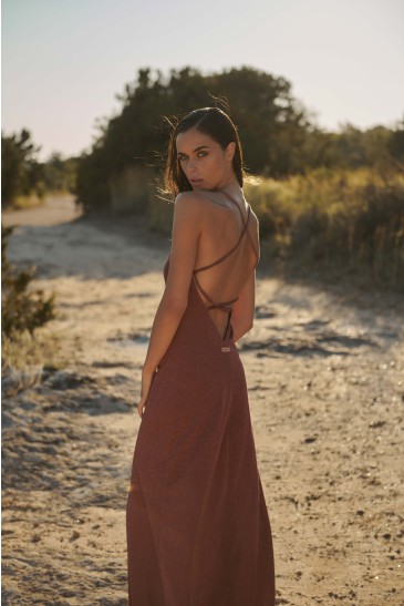 LONG LUREX DRESS