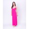 LONG SOLID COLOR DRESS FUXIA