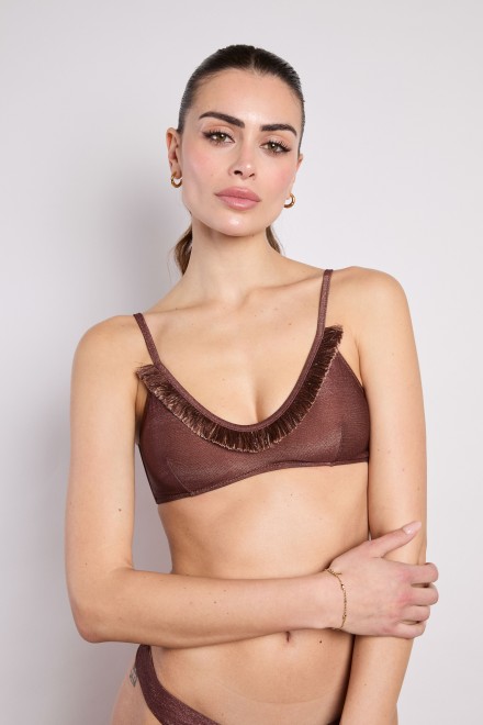BRASSIERE LUREX CHOCOLATE
