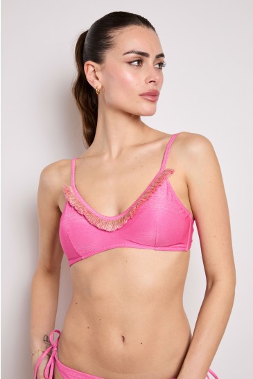BRASSIERE LUREX FUXIA