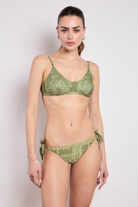 BRASSIERE TOP BANDANA MILITARY