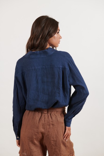 LINEN SHIRT BLUE