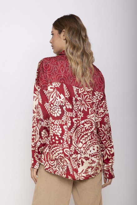 MELANGER SHIRT CHERRY