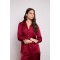 SATIN SHIRT BORDEAUX