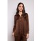 SATIN SHIRT CHOCOLATE