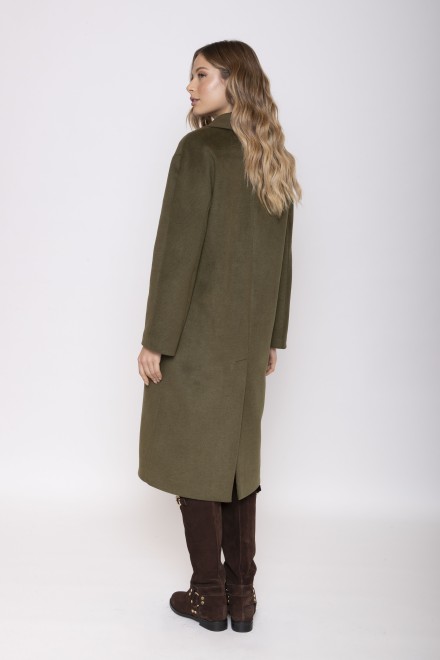 LONG DOUBLE BREASTED COAT MILITARY