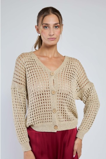 MARBELLA CARDIGAN GOLD