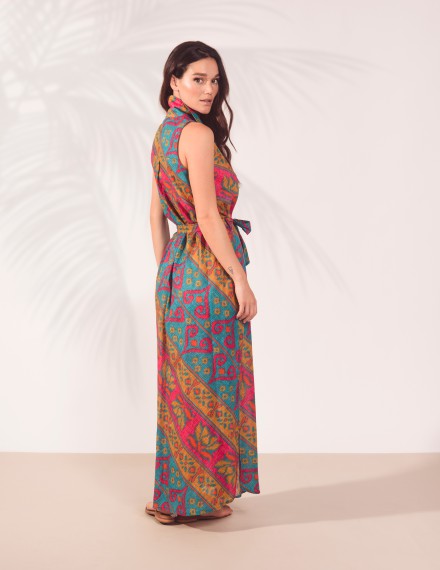 SARI LONG SLEEVELESS CHEMISIERE