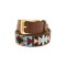 BEADS BELT BROWN MORO
