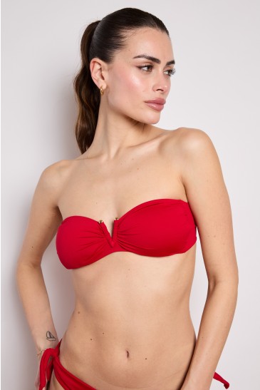 SOLID COLOR V-BAND RED