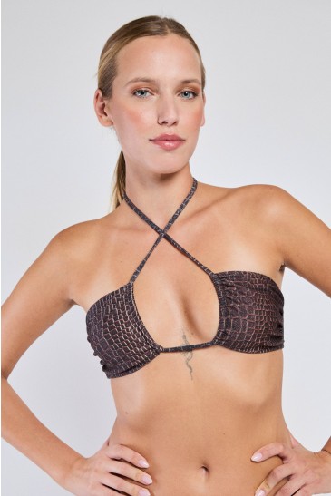 PYTHON DRAWSTRING BAND BROWN