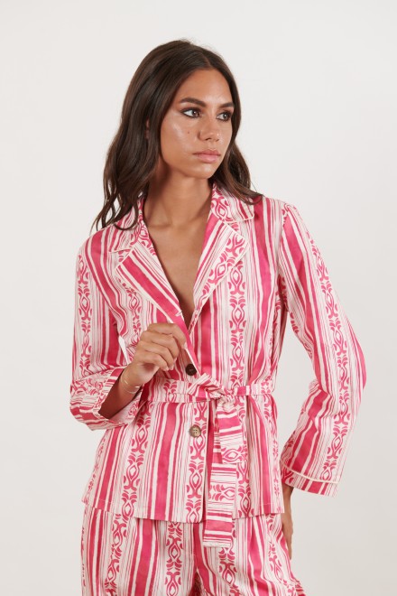 GREEK JACKET FUXIA