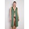 LONG KNIT VEST GREEN
