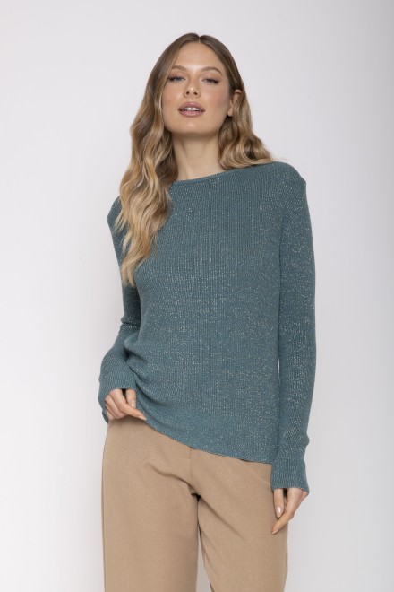 CREW NECK LUREX RIB OCTANIO