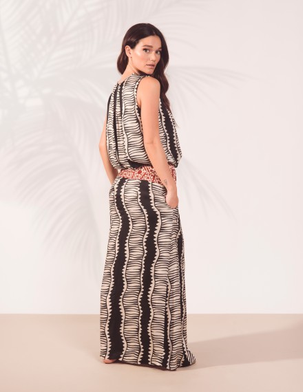 FOULARD WRAP SKIRT