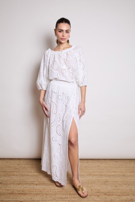 SANGALLO WALLET SKIRT WHITE