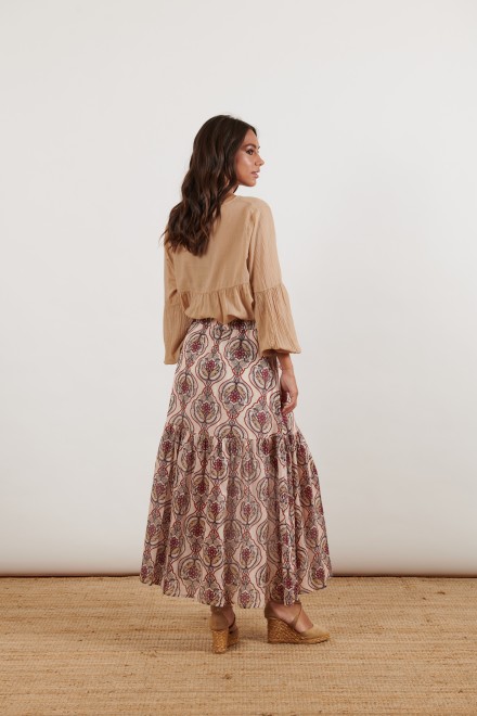 LIBERTY SKIRT BORDEAUX