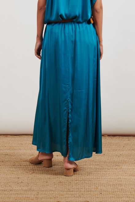 LONG SATIN SKIRT OCTANIO