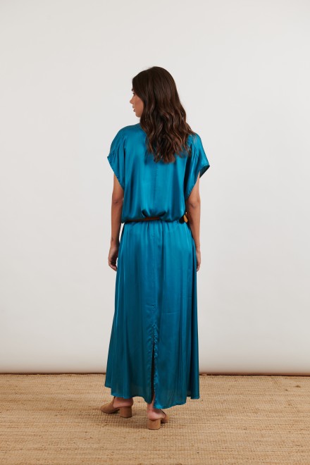 LONG SATIN SKIRT OCTANIO