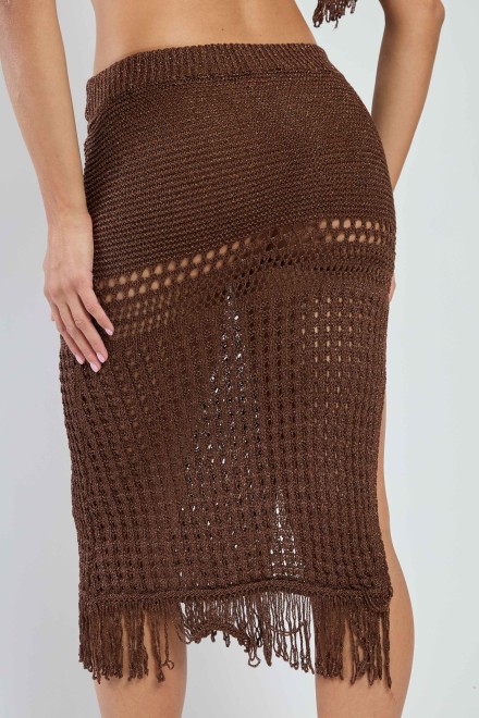 MARBELLA SKIRT CHOCOLATE