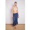 KNITTED SKIRT-MINI DRESS DENIM