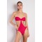 SWIMSUIT BAND TU WASHED SKINS RED