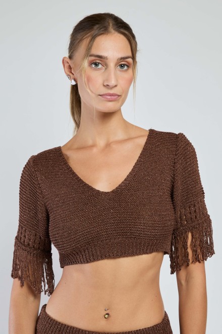 MARBELLA SHORT SHIRT CHOCOLATE