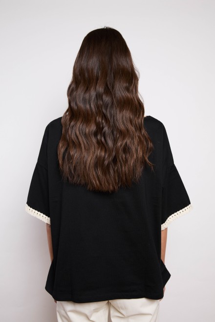 CREW NECK BOX SWEATER BLACK