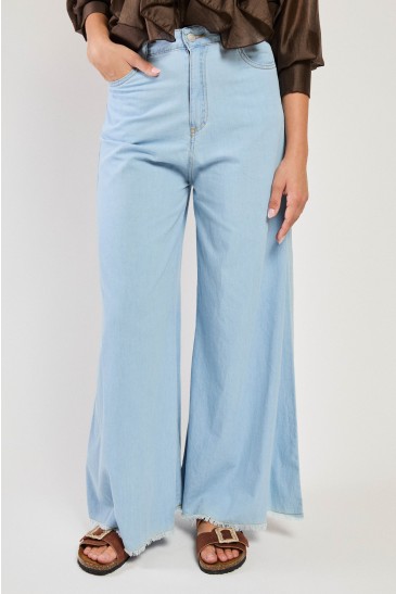 PALAZZO TROUSERS JEANS DENIM