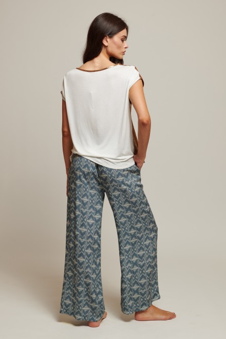 ANIMALIER TROUSERS DENIM