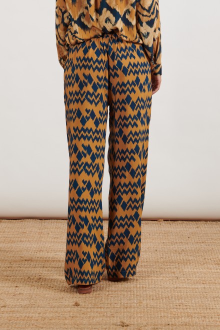CHEVRON PANTS BLUE